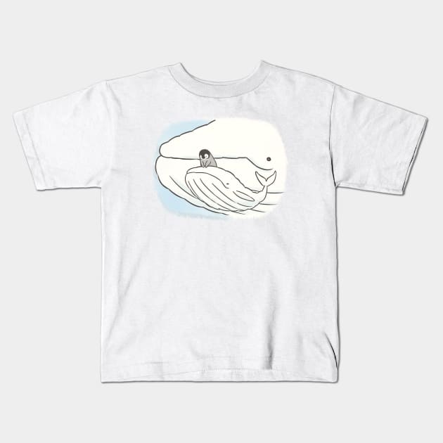 Whale Kids T-Shirt by sheba.drawing